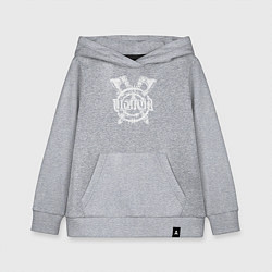 Толстовка детская хлопковая Логотип Distraid - Викинг, цвет: меланж