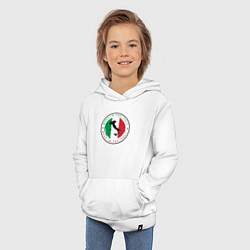 Толстовка детская хлопковая Сделан в Италии, цвет: белый — фото 2