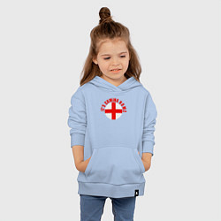 Толстовка детская хлопковая Coming home England, цвет: мягкое небо — фото 2