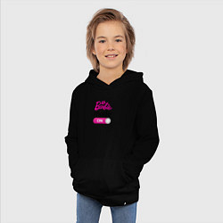Толстовка детская хлопковая Барби мод, цвет: черный — фото 2