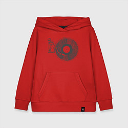 Толстовка детская хлопковая Vinyl style, цвет: красный