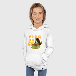 Толстовка детская хлопковая Саку и Юкичи - Кот мастер на все лапки, цвет: белый — фото 2