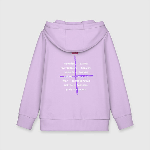 Детская толстовка-худи Depeche Mode - Devotional Tour Retro 01 / Лаванда – фото 2