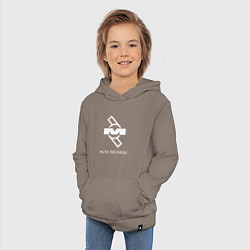 Толстовка детская хлопковая Depeche Mode Mute Records Logo, цвет: утренний латте — фото 2