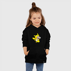 Толстовка детская хлопковая Марио пикачу, цвет: черный — фото 2