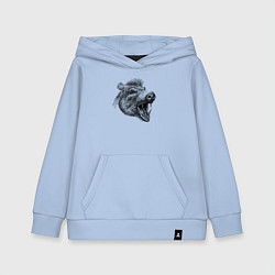 Толстовка детская хлопковая Кабан рычит, цвет: мягкое небо