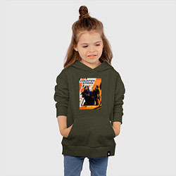 Толстовка детская хлопковая КС 2 Азимов, цвет: хаки — фото 2