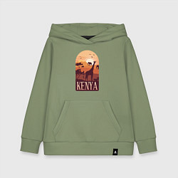 Толстовка детская хлопковая Kenya, цвет: авокадо