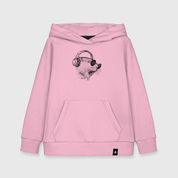 Толстовка детская хлопковая Морская свинка DJ, цвет: светло-розовый