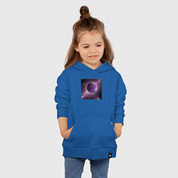 Толстовка детская хлопковая Планета фиолет, цвет: синий — фото 2