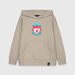 Толстовка детская хлопковая Liverpool fc sport collection, цвет: миндальный