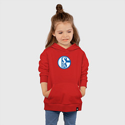 Толстовка детская хлопковая Schalke 04 fc club, цвет: красный — фото 2