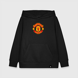 Толстовка детская хлопковая Манчестер Юнайтед фк спорт, цвет: черный