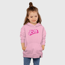 Толстовка детская хлопковая Eva -retro barbie style, цвет: светло-розовый — фото 2