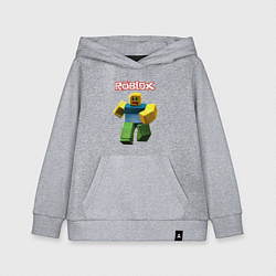 Толстовка детская хлопковая Roblox бегущий персонаж, цвет: меланж