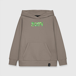 Толстовка детская хлопковая 2024 год дракона, цвет: утренний латте