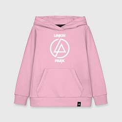 Толстовка детская хлопковая Linkin Park logo, цвет: светло-розовый