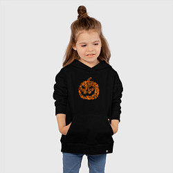 Толстовка детская хлопковая Символ хэллоуина, цвет: черный — фото 2