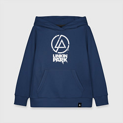 Толстовка детская хлопковая Linkin Park - white, цвет: тёмно-синий