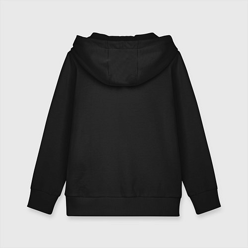 Детская толстовка-худи Сердце из красных перцев как символ любви к еде / Черный – фото 2