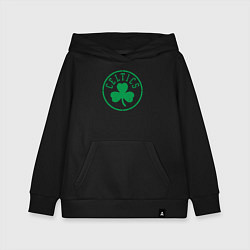 Толстовка детская хлопковая Boston Celtics clover, цвет: черный