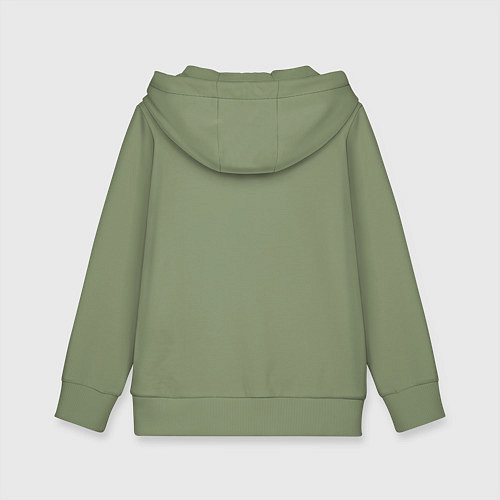 Детская толстовка-худи Новогодняя сова на ветке / Авокадо – фото 2