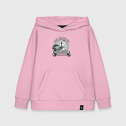 Толстовка детская хлопковая Time travel, цвет: светло-розовый