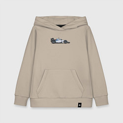 Толстовка детская хлопковая Formula 1 Williams, цвет: миндальный