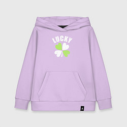 Толстовка детская хлопковая Lucky day, цвет: лаванда