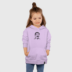 Толстовка детская хлопковая Сталин улыбается, цвет: лаванда — фото 2