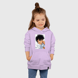 Толстовка детская хлопковая Иппо Боксер, цвет: лаванда — фото 2