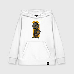 Толстовка детская хлопковая Streetball, цвет: белый