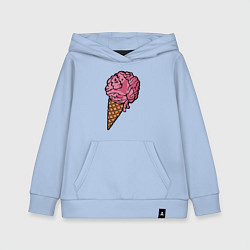 Детская толстовка-худи Brain ice cream