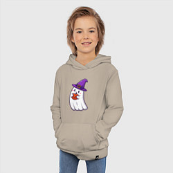 Толстовка детская хлопковая Добрый призрак, цвет: миндальный — фото 2