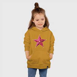 Толстовка детская хлопковая Класна Звезда, цвет: горчичный — фото 2