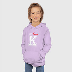 Толстовка детская хлопковая Катя - человек с большой буквы, цвет: лаванда — фото 2