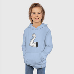 Толстовка детская хлопковая Приправил солью, цвет: мягкое небо — фото 2