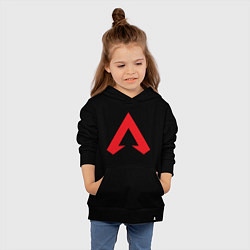 Толстовка детская хлопковая Logo apex legends, цвет: черный — фото 2