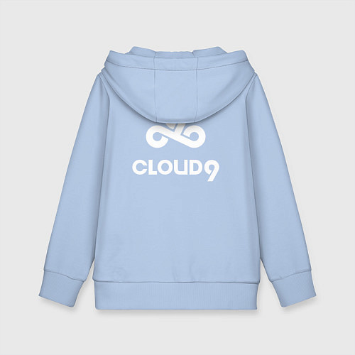 Детская толстовка-худи Cloud9 - white logo / Мягкое небо – фото 2