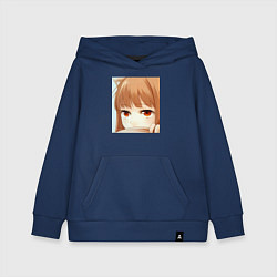 Толстовка детская хлопковая Волчица и пряности Холо, цвет: тёмно-синий