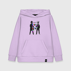Толстовка детская хлопковая Pet Shop Boys - duet from england, цвет: лаванда