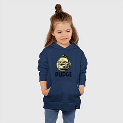 Толстовка детская хлопковая Pudge Face, цвет: тёмно-синий — фото 2