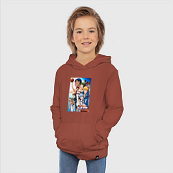 Толстовка детская хлопковая Баскетбол Куроко, цвет: кирпичный — фото 2