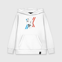 Толстовка детская хлопковая Франкс Зеро Ту, цвет: белый
