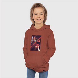 Толстовка детская хлопковая Мэгумин, цвет: кирпичный — фото 2