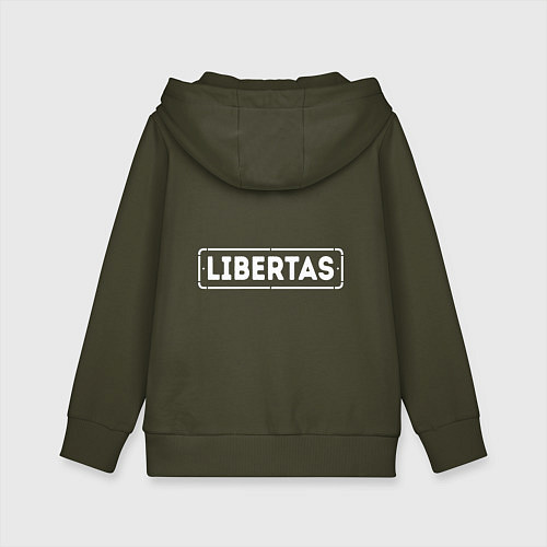 Детская толстовка-худи Pistons make me free / Хаки – фото 2