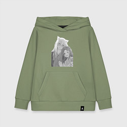 Толстовка детская хлопковая Очень приятно Бог Томоэ, цвет: авокадо