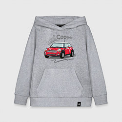 Толстовка детская хлопковая Mini Cooper, цвет: меланж