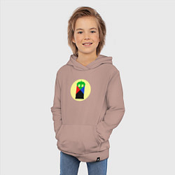 Толстовка детская хлопковая Tardis color, цвет: пыльно-розовый — фото 2