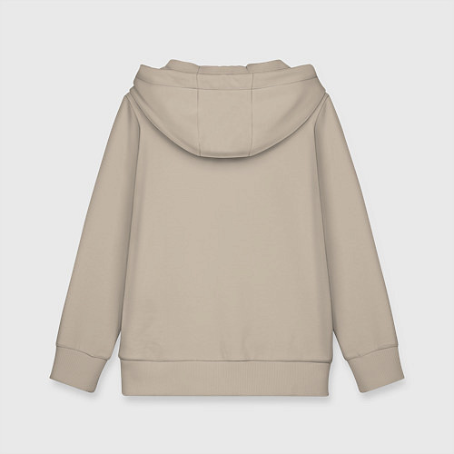 Детская толстовка-худи Urban fox - ai art / Миндальный – фото 2